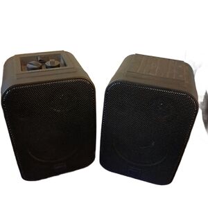 Black Portable Stereo Speaker System